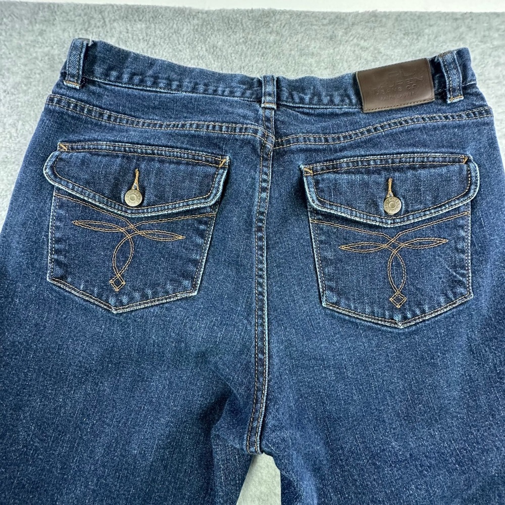 Lauren Ralph Lauren LRL Women's Size 8 Bootcut Jeans Dark Wash Denim Classic